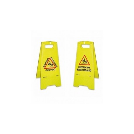 Panel Amarillo ""Precaución Suelo Mojado"" 620 mm de altura  Normalu