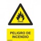Señal Peligro de Incendio PVC 0,7 mm 210x300 mm  Normaluz