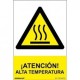 Señal Peligro Atención Alta Temperatura PVC 0,7 mm 210x300 mm  Norma
