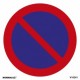 Señal Vial ""Estacionamiento Prohibido"" PVC 0,7 mm 500x500 mm  Norm