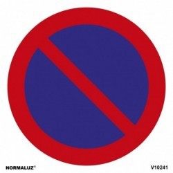 Señal Vial ""Estacionamiento Prohibido"" PVC 0,7 mm 500x500 mm  Norm