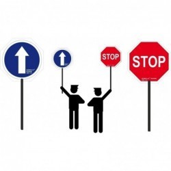 Paleta STOP 30 cm de diámetro  Normaluz