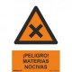 Señal Peligro Materias Nocivas PVC 0,7 mm 210x300 mm