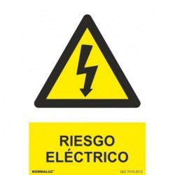 Señal Riesgo Eléctrico PVC 0,7 mm 210x300 mm  Normaluz
