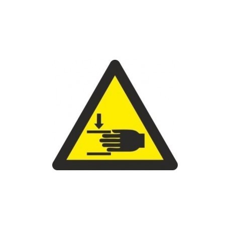 Adhesivo Triangular Riesgo de Atrapamiento 90 mm