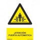 Señal ""¡Atención! Puerta Automática"" PVC 0,7 mm 210x300 mm  Normal