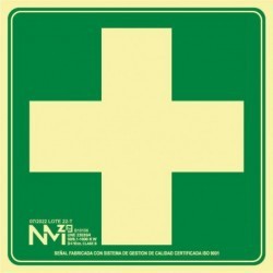 Señal Botiquín PVC 0,7 mm Clase B Visión 10 m