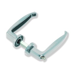 Manetas Cromadas para Puertas de 35mm a 45mm  Juego de Manillas Eleg