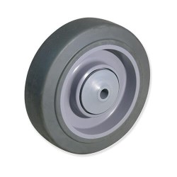 Rueda con Núcleo de Plástico y Banda de Caucho Súper Elástico para Ap