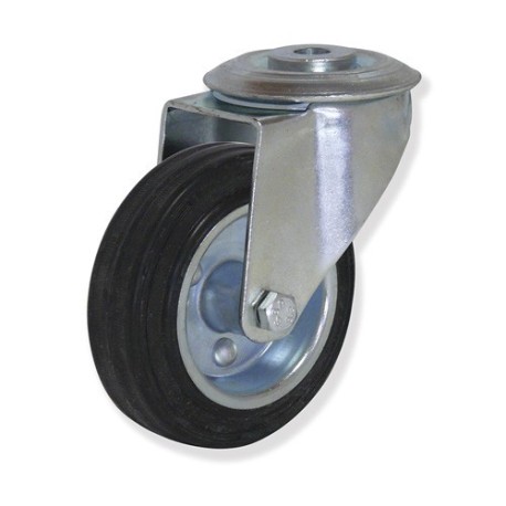 Ruedas Estampado/Goma MTG4  Modelos Giratorios y con Freno