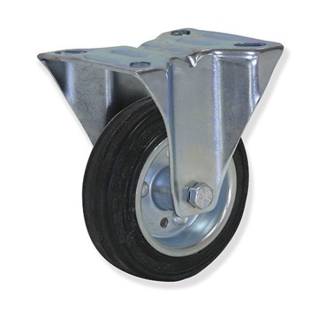 Rueda Modelo M con Soporte de Pletina y Banda de Goma