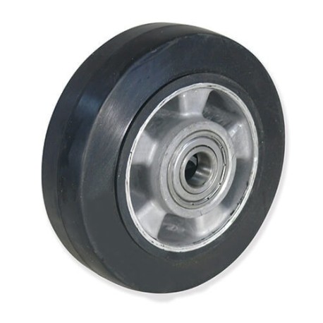 Ruedas Elásticas ACACG con Núcleo de Aluminio y Banda de Caucho