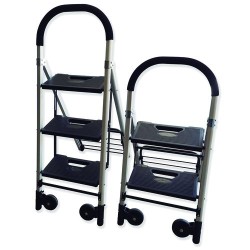 TBCRA 2x1  Taburete Escalera de 2 Peldaños para Uso Doméstico y Pro