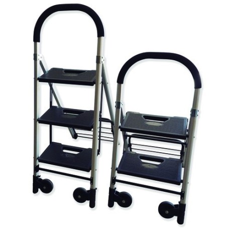 TBCRA 2x1  Taburete Escalera de 2 Peldaños para Uso Doméstico y Pro