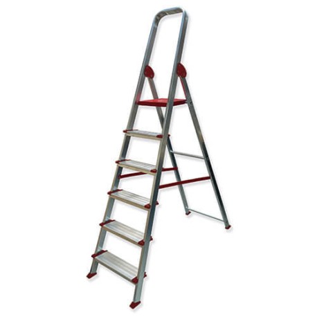 Escalera Profesional de Tijera TPLUS con Arco de Seguridad