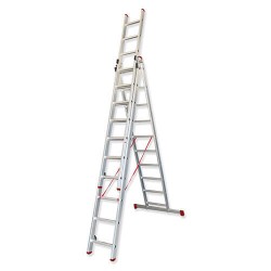 Escalera Transformable Triple TR3 Plus con Base Estabilizadora