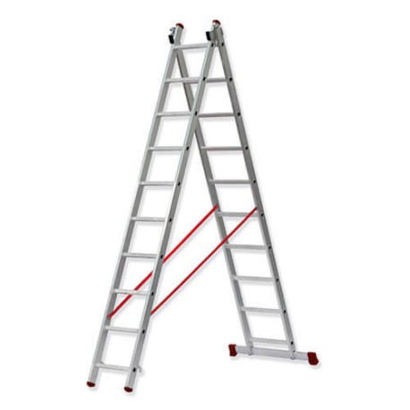 Escalera Transformable Doble TR2 Plus con Base Estabilizadora