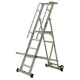 Escalera de Almacén Plegable ALXPL en Aluminio con Barandilla