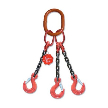 Eslingas Metálicas Triples ETC con 3 Ramales para Elevación de hasta 
