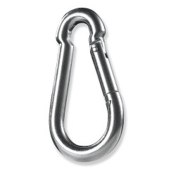 Mosquetón DIN 5299 de 4 mm en acero Fe 360B