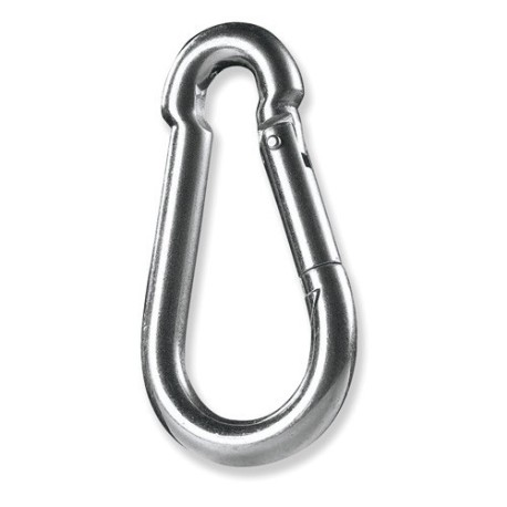 Mosquetón DIN 5299 de 4 mm en acero Fe 360B