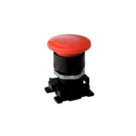 PULSADOR SETA SEGURIDAD DESBLOCAJE A ROTACION EMERGENCIA ROJO REF. AI