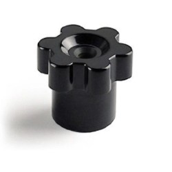 Pomo Tecnodin 110024D SZ con casquillo roscado pasante – Resina fenól