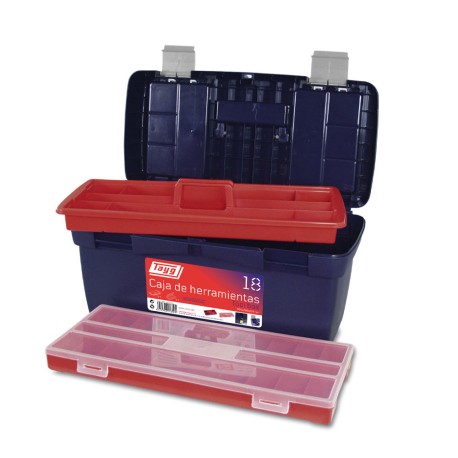 Caja de herramientas Tayg mod. 18 – resistente 34 L con cierre metáli