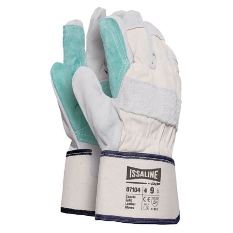 Guante piel vacuno–tela reforzado 07104 – Industrial Starter