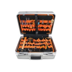 Maletas de aluminio con surtidos de herramientas para electrónica y electrotecnia 2033LET/B