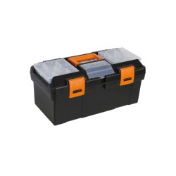 Caja de material plástico con contenedor y cubetas portaobjetos pequeños retirables CP15+5915VU/2 2115PVU/2