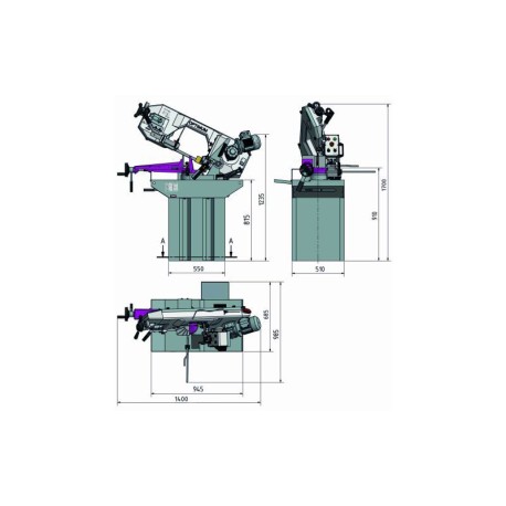Sierra de Cinta S275 N | Alta Potencia y Precisión en Corte