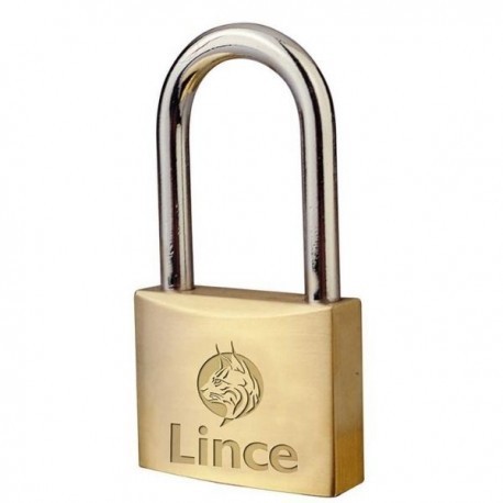 Candado Tradicional de Latón LINCE Serie 301 Arco Largo