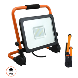 Foco LED portátil con cable Asein 30W – Luz blanca fría 6000K