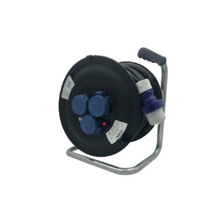 Tambor con IP55 Schuko Asein – Cable 50M con 3 bases IP67