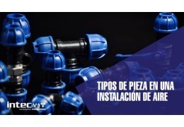 Tipos de piezas en una instalación de aire comprimido